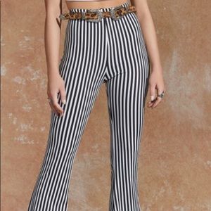 Nastygal stripped flare pants